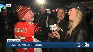 We are less than two hours away until kickoff and WMAR-2 News' Elizabeth Worthington is joining in on the tailgating experience! | WMAR-2 News Baltimore
