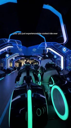 Experience the Tron Lightcycle Ride at Shanghai Disneyland
