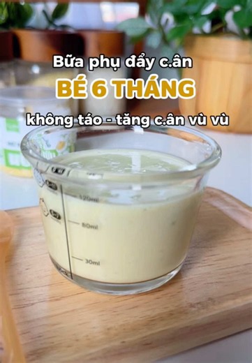 Bữa phụ cho bé 6 tháng: Súp khoai lang hạt kê