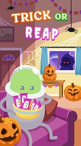 🎃 Trick or Reap! 👻 Watch the full short on YouTube NOW!! Will Numskull survive the scare, or will the Reaper snatch more than just a few sweets? #shortstory #shortstories #halloween #dwtd #dumbways #dumbwaystodie #spookyseason | Dumb Ways To Die