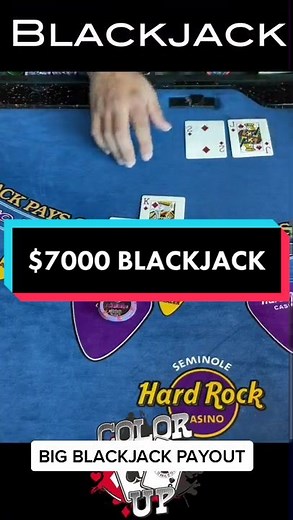 Playing with a HUGE bankroll! 😳 #dontgamble #alwayssplitaces #blackjack #casino #gamble #viral #fyp #foryou #foryoupage #elcortez #gamblingtiktok #money #lasvegas #lasvegasstrip #hardrock