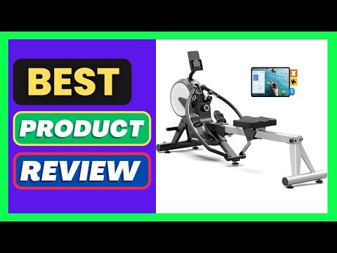pooboo Rowing Machines for Home, Dual Wind & Magnetic