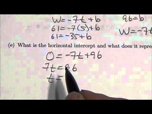 Math 10C Linear Relations Review SA#16