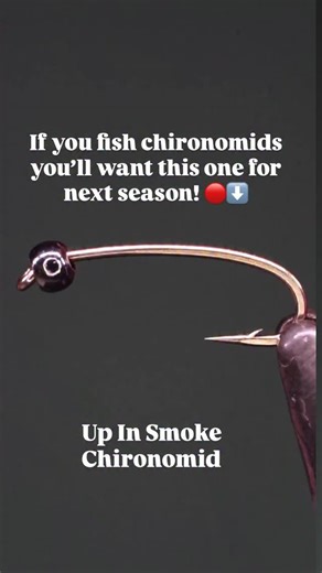 BC Flyguys on Instagram: "Up In Smoke Chironomid - @daiichiff 1760 💪🏻 Black Nickel Tungsten Bead Uni-stretch @semperfli_flytying 8/0 white classic waxed @semperfli_flytying .1mm red wire @flybox.co.uk Smoke buzzer wrap Red Marker Black Marker Wapsi Z-Ment - - - #flytyingvideo #chironomid #troutflies"