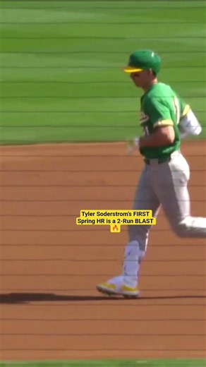 Soderstrom’s first spring HR 💣⚾#baseball #mlb #spring #training #sports #news #americansports