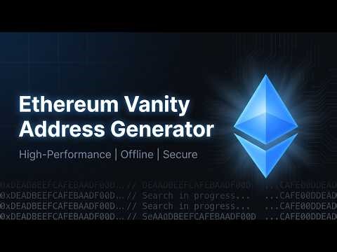High-Performance Ethereum Vanity Address Generator (Offline & Secure)