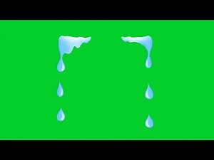 ONLY SUB CAN USE FREE)Tears chroma key green screen animation effect