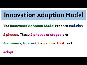 No.26 ~ Innovation Adoption Model | Awareness | Interest | Evaluate | Trial | Adoption | example |