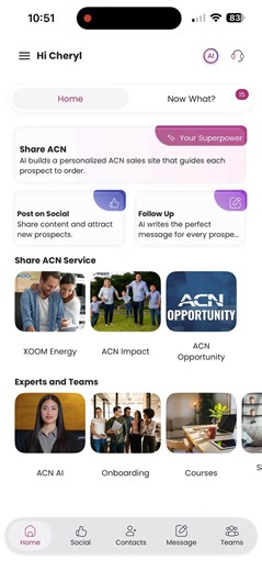 How to create an ACN Sales Site