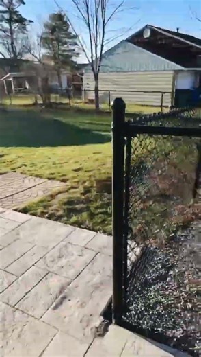 Chain Link Fence & Gate Installation Process #DIY #Shorts