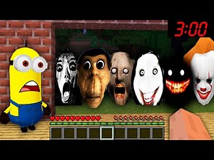 SCARY NEXTBOTS AND JEFF THE KILLER CHASED ME in Minecraft - Gameplay - Coffin Meme Obunga Pennywise