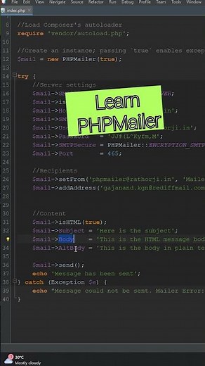 How to Send Email Using PHPMailer in PHP for beginners