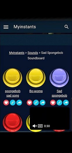 sad Spongebob soundboard