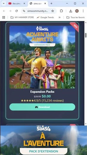 how to download The Sims™ 4 Adventure Awaits Expansion Pack