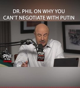 Dr. Phil explains why we can’t negotiate with #Putin and what The Behavior Panel thinks about the situation. Scott Rouse Mark Bowden Chase Hughes You have to listen to the full story #podcast!: https://apple.co/3HTvhxG #ukraine #bodylanguage #war #RussiaUkraineWar | Dr. Phil in the Blanks Podcast