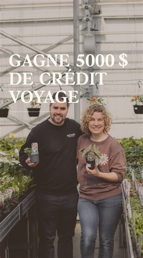 🌿✨ CONCOURS – GAGNE 5 000 $ EN CRÉDIT VOYAGE ✨🌿 Notre directeur général, Marc-Antoine, est allé rencontrer Mélanie dans sa jardinerie pour lancer officiellement le mois des Bébés Plantes. 💚 Cette campagne soutient une cause importante : chaque bébé plante vendue contribue à la recherche et aux soins en néonatalogie pour les bébés prématurés. 🌱💛 Jusqu’au 31 mars 2026, tu cours la chance de gagner un crédit voyage familial de 5 000 $. ✈️ Pour participer, scanne le code QR en jardinerie ou ins