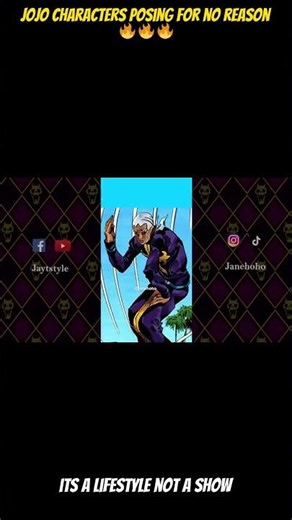 best jojo poses #1🔥🔥🔥 #jojo #jojosbizarreadventure #jjba