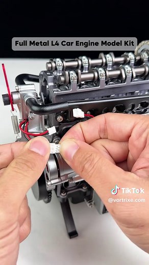 Build Your Own Full Metal L4 Car Engine Model Kit