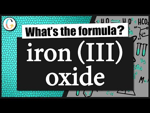 How to write the formula for iron (III) oxide