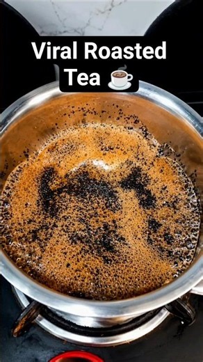 Viral Roasted Tea | Caramel Tea #asmr #youtubeshorts | Calm Cook ASMR