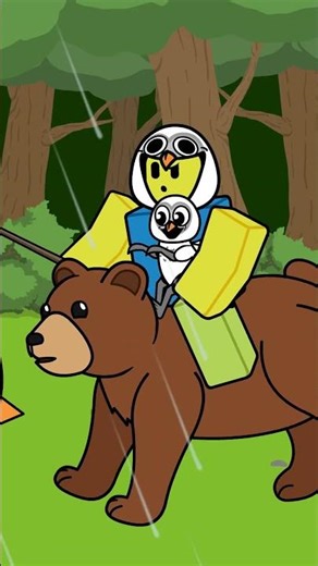 Cute Story Noob and Baby Owl 🦉 #roblox #robloxanimation