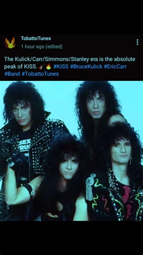 The Kulick/Carr/Simmons/Stanley era is the absolute peak of KISS. 🎸🔥