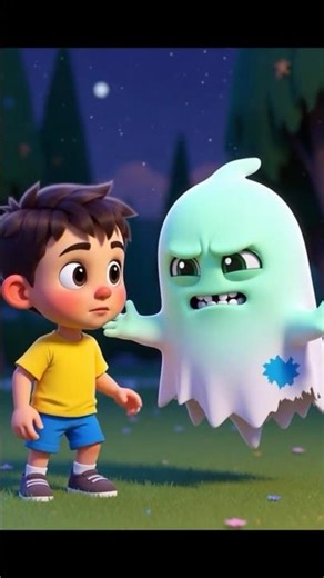 “The ghost got scared of mom 😂👻 | Funny Cartoon Short” #shortfeed #boy#shortvideo #shortstory #viarl