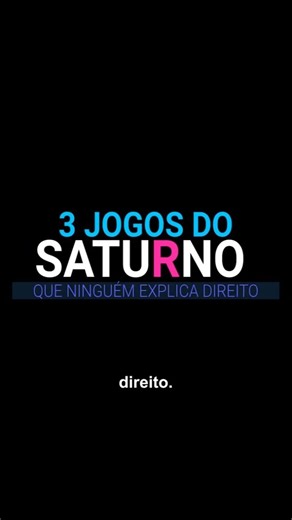 Saturn tinha jogos que ninguém explica