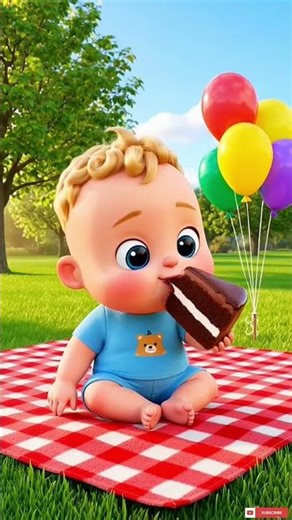 Baby Can’t Stop Eating Chocolate Cake! 😋🍫 ASMR | #AushalAIStoryland #BabyASMR #CuteBaby