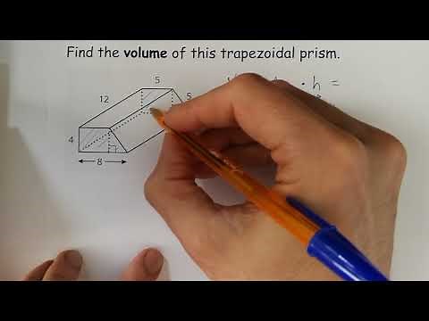 Volume of a trapezoidal prism