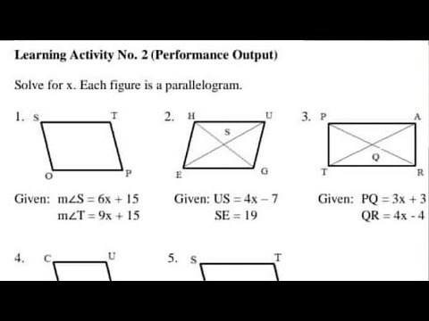 PARALLELOGRAM | Solve for x