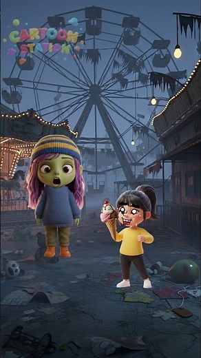 Carla took the Zombie's ice cream #shorts #usa #funny