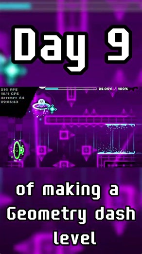 Day 9 of making a Geometry dash level | #geometrydash #gd #AnGMD