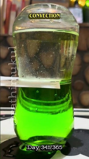 Convection with hot and cold water #physics #learningbydoing #heat