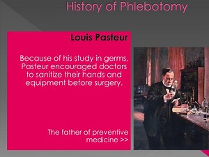 History of Phlebotomy - SlideServe