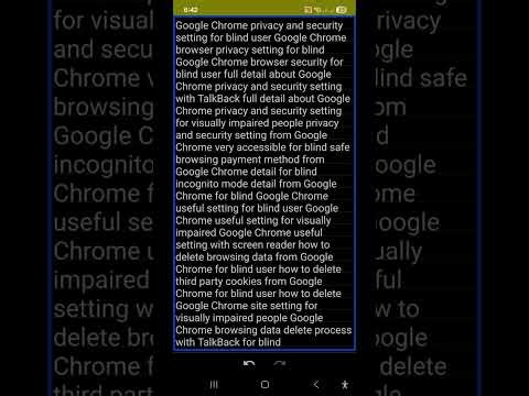 This Google Chrome privacy setting very useful for blind user delete browsing data website settings