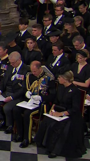 Edward & Sophie Crying at Queen Elizabeth II's Funeral