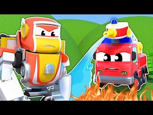 🤖 Firetruck Robot to the Rescue! 🚒 Robofuse | Rescue Vehicles for Kids