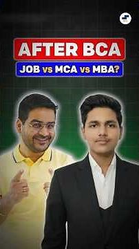 💥After BCA MCA or Job? After BCA Best Career Options | BCA 2025 #shorts #bca #bcastudents #bcacourse