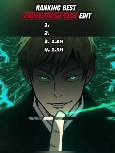 Anime Trash Talk Edits #jujutsukaisen #jjk #naoya #jujutsukaisenedit #anime #animeedit #trashtalk