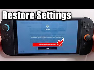 How to Restore Settings on Nintendo Switch 2 (Keep Save Data)