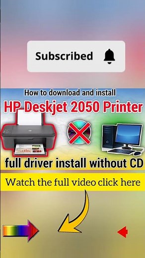 How to download and install the HP Deskjet 2050 All-in-One Printer USB driver on Windows without CD.