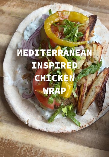Mediterranean Inspired Chicken Wrap Recipe