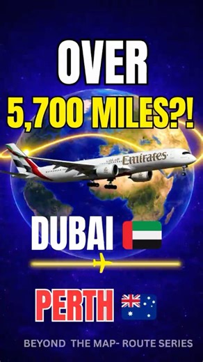 Dubai to Perth ✈️ 5,700 Miles to the Most Isolated City on Earth #travelxp #aviation #geography