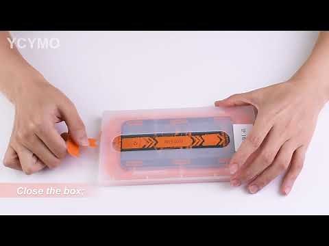 Magic box Dust free Hands-free easy fit tempered glass screen protector for iPhone 11-14 Pro Max