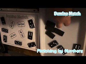 Toddler Matching Dominoes by Numbers & Dots | Real Homeschool Moments 🤣