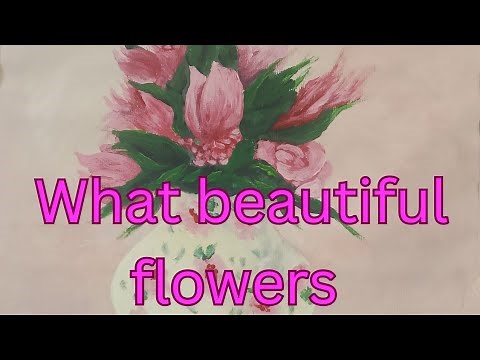 Beautiful Flower Painting for Beginners 🌺 | Step-by-Step Guide 🖌️
