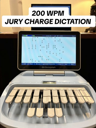 Court Reporting: 200 WPM Jury Charge Dictation