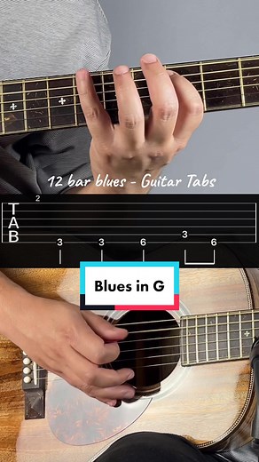 Learn 12 Bar Blues in G: Guitar Tutorial with Tabs