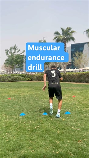Endurance drills improve intensity like running, jumping, and changing direction. ✅⚡️ #footballer